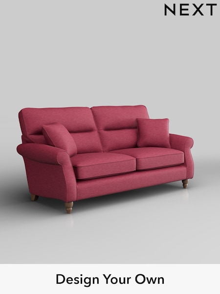 Fine Chenille Easy Clean/Mid Raspberry Pink Ashford Highback (H30974) | £1,425