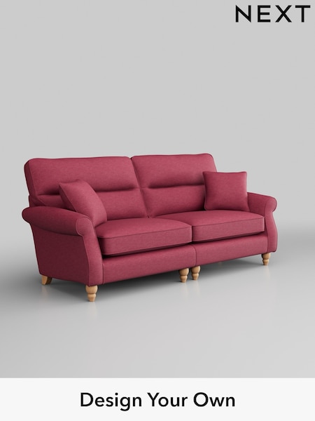 Fine Chenille Easy Clean/Mid Raspberry Pink Ashford Highback (H30974) | £1,525