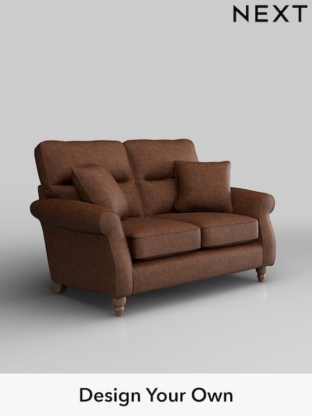 Monza Faux Leather Easy Clean/Chestnut Brown Ashford Highback (H30977) | £1,225