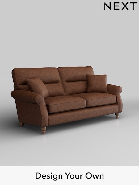 Monza Faux Leather Easy Clean/Chestnut Brown Ashford Highback (H30977) | £1,425
