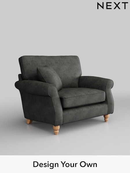 Monza Faux Leather Easy Clean/Dark Grey Ashford (H30983) | £975
