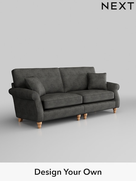 Monza Faux Leather Easy Clean/Dark Grey Ashford (H30983) | £1,550