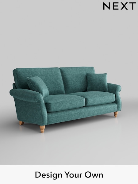 Plush Chenille/Dark Teal Green Ashford (H30990) | £1,375