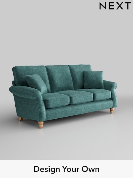 Plush Chenille/Dark Teal Green Ashford (H30990) | £1,375