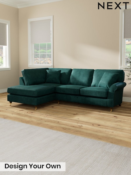 Plush Chenille/Dark Teal Green Ashford (H30990) | £2,025