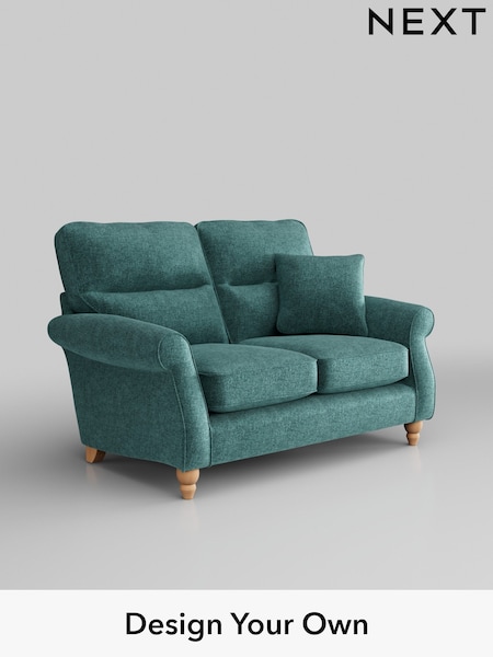 Plush Chenille/Dark Teal Green Ashford Highback (H30991) | £1,225