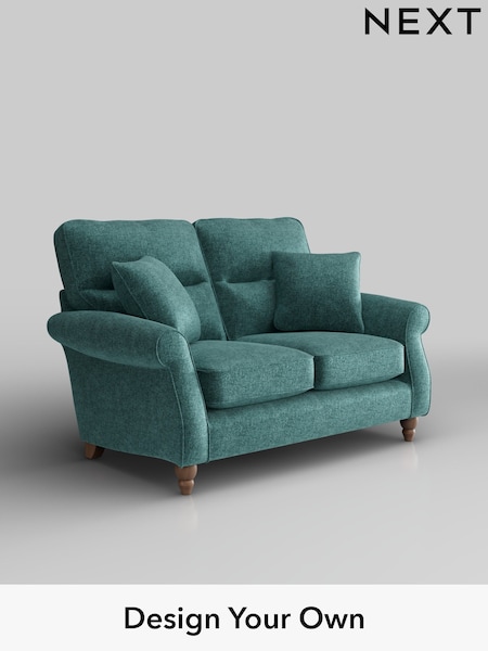 Plush Chenille/Dark Teal Green Ashford Highback (H30991) | £1,225