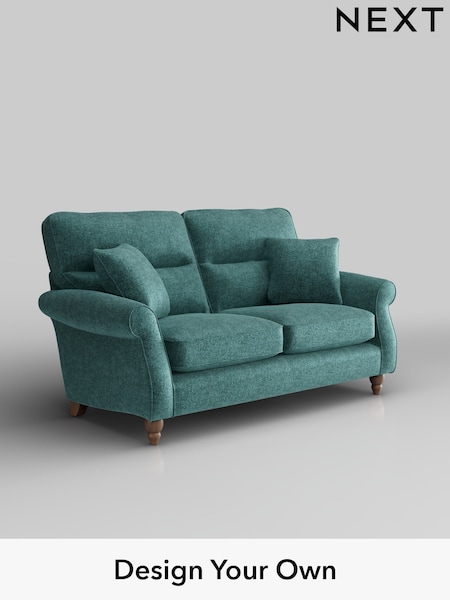 Plush Chenille/Dark Teal Green Ashford Highback (H30991) | £1,325