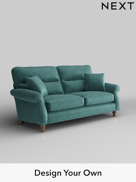 Plush Chenille/Dark Teal Green Ashford Highback (H30991) | £1,425