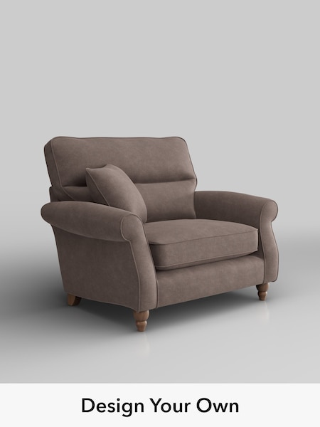 Luxe Chenille/Mink Brown Ashford Highback (H30994) | £1,125
