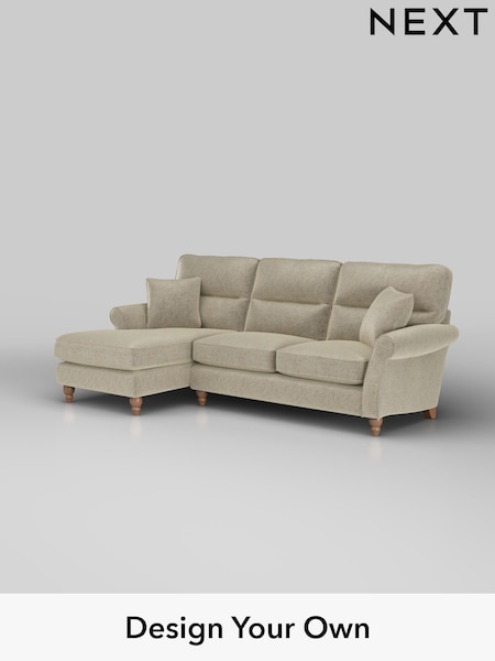 Plush Chenille/Light Natural Ashford Highback (H30998) | £2,050