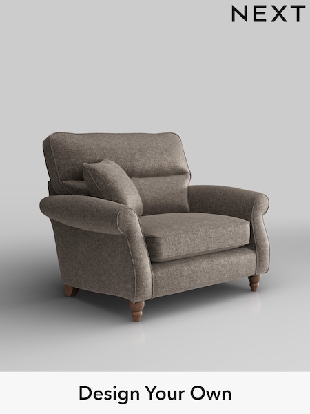 Plush Chenille/Mink Brown Ashford Highback (H34002) | £1,025