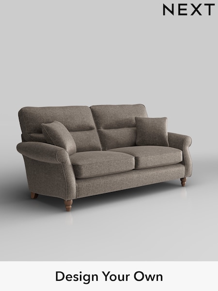 Plush Chenille/Mink Brown Ashford Highback (H34002) | £1,425