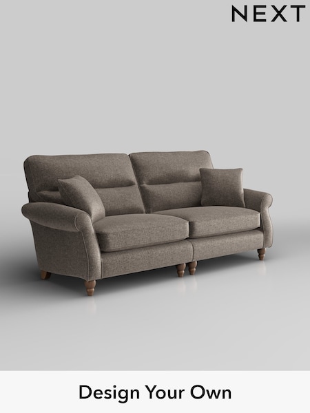 Plush Chenille/Mink Brown Ashford Highback (H34002) | £1,525
