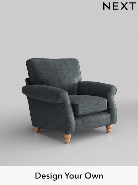 Plush Chenille/Slate Blue Ashford (H34003) | £875