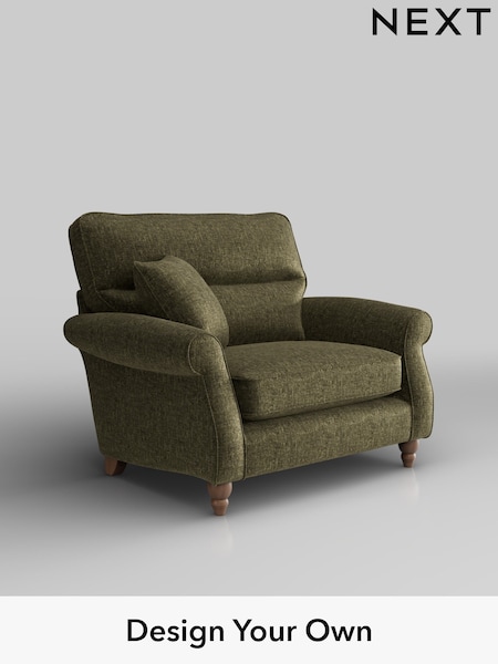 Plush Chenille/Moss Green Ashford Highback (H34005) | £1,025