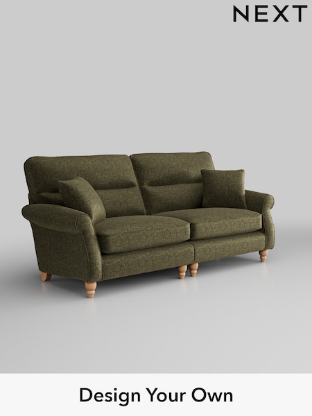 Plush Chenille/Moss Green Ashford Highback (H34005) | £1,525