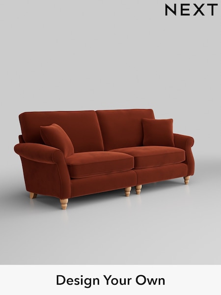 Plush Velvet Easy Clean/Ginger Orange Ashford (H34012) | £1,550