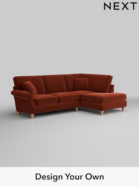 Plush Velvet Easy Clean/Ginger Orange Ashford (H34012) | £2,025