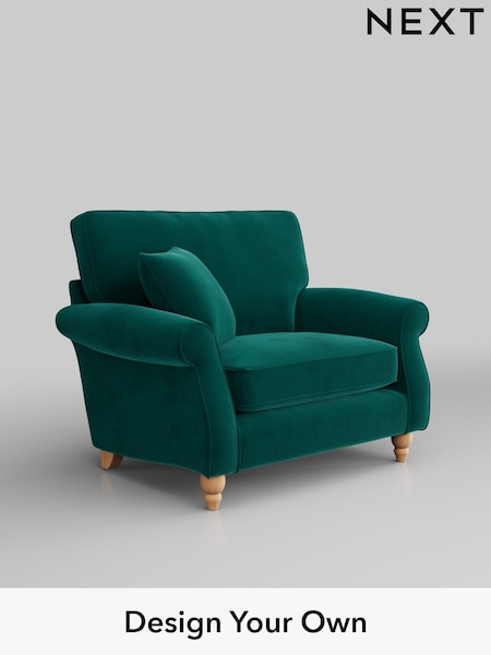 Plush Velvet Easy Clean/Juniper Green Ashford (H34013) | £975