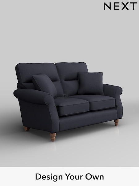 Tweedy Blend Easy Clean/Dark Slate Blue Ashford Highback (H34016) | £1,125