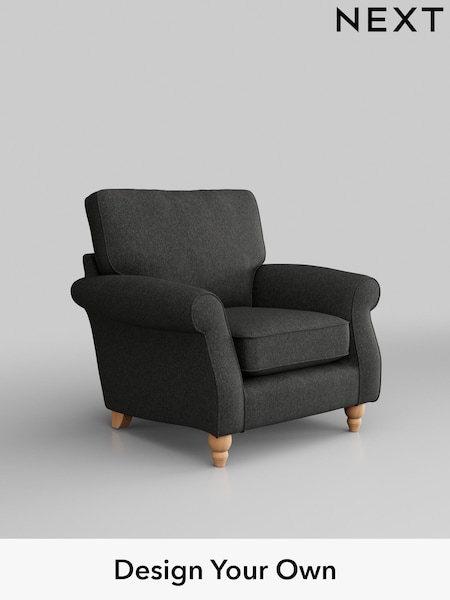 Tweedy Blend Easy Clean/Charcoal Grey Ashford (H34023) | £775