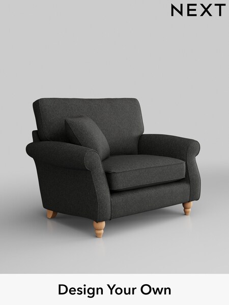 Tweedy Blend Easy Clean/Charcoal Grey Ashford (H34023) | £875