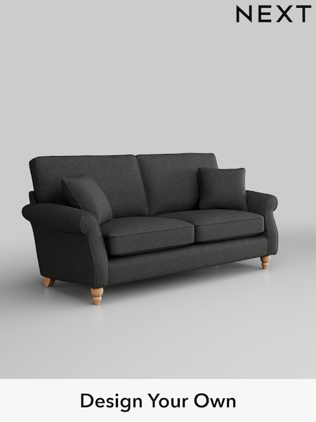 Tweedy Blend Easy Clean/Charcoal Grey Ashford (H34023) | £1,275