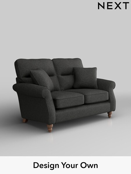Tweedy Blend Easy Clean/Charcoal Grey Ashford Highback (H34025) | £1,125