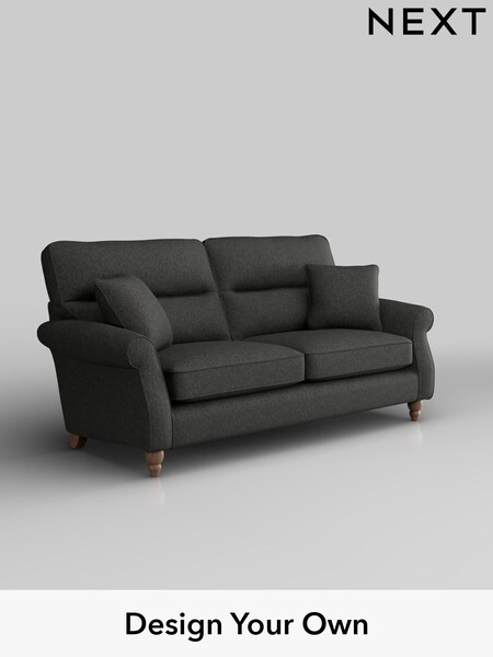 Tweedy Blend Easy Clean/Charcoal Grey Ashford Highback (H34025) | £1,325