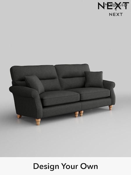 Tweedy Blend Easy Clean/Charcoal Grey Ashford Highback (H34025) | £1,425