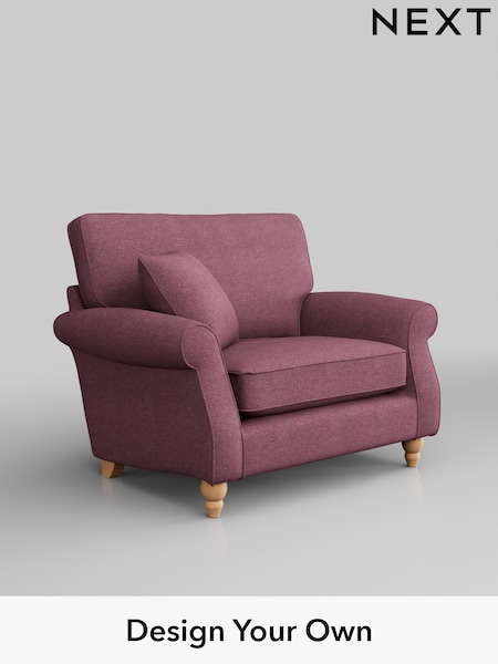Tweedy Blend Easy Clean/Mid Mulberry Purple Ashford (H34036) | £875