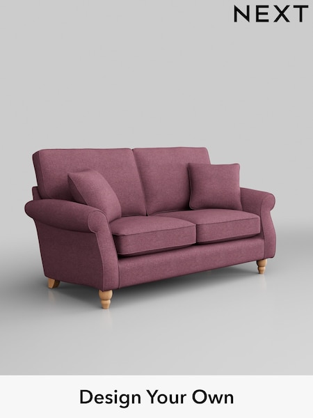 Tweedy Blend Easy Clean/Mid Mulberry Purple Ashford (H34036) | £1,175