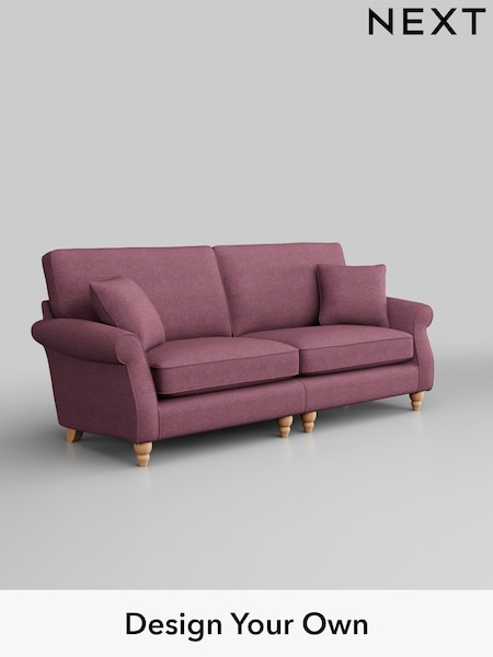 Tweedy Blend Easy Clean/Mid Mulberry Purple Ashford (H34036) | £1,425