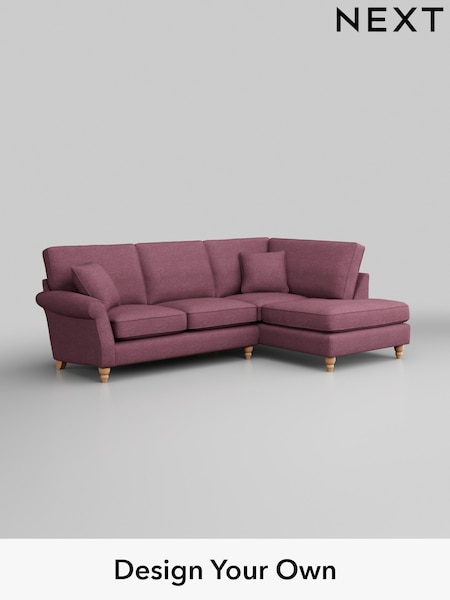 Tweedy Blend Easy Clean/Mid Mulberry Purple Ashford (H34036) | £1,925