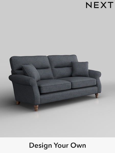 Tweedy Chenille/Navy Blue Ashford Highback (H34037) | £1,325