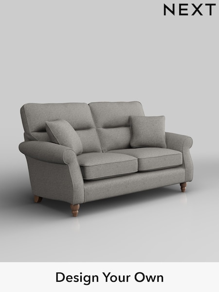 Woven Chenille Easy Clean/Light Grey Ashford Highback (H34039) | £1,325