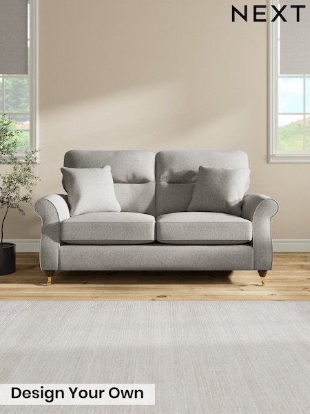 Woven Chenille Easy Clean/Light Grey Ashford Highback (H34039) | £1,325