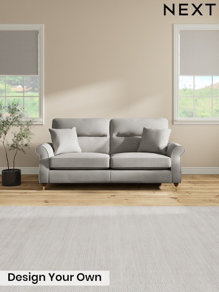 Woven Chenille Easy Clean/Light Grey Ashford Highback (H34039) | £1,425