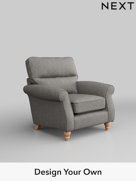 Tweedy Chenille/Mid Grey Ashford Highback (H34042) | £825