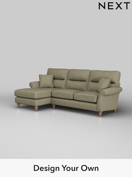 Tweedy Chenille/Mid Moss Green Ashford Highback (H34044) | £1,925