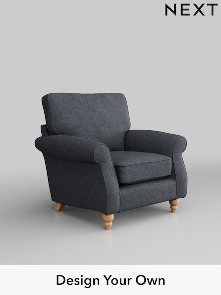 Tweedy Chenille/Navy Blue Ashford (H34048) | £775