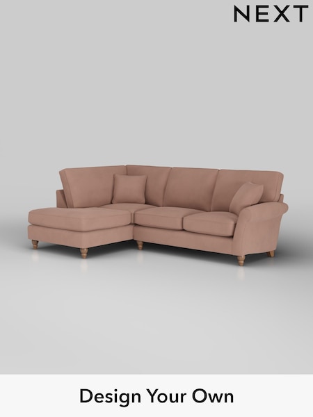 Plush Velvet Easy Clean/Mid Natural Ashford (H34049) | £2,025