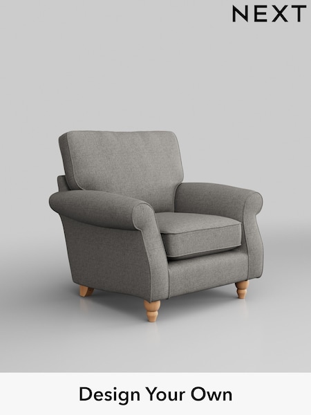 Woven Chenille Easy Clean/Light Grey Ashford (H34050) | £875