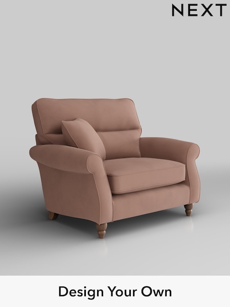 Plush Velvet Easy Clean/Mid Natural Ashford Highback (H34052) | £1,025