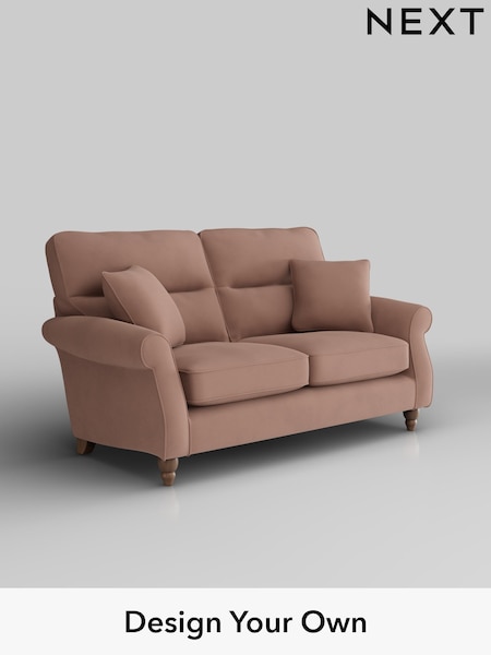 Plush Velvet Easy Clean/Mid Natural Ashford Highback (H34052) | £1,325