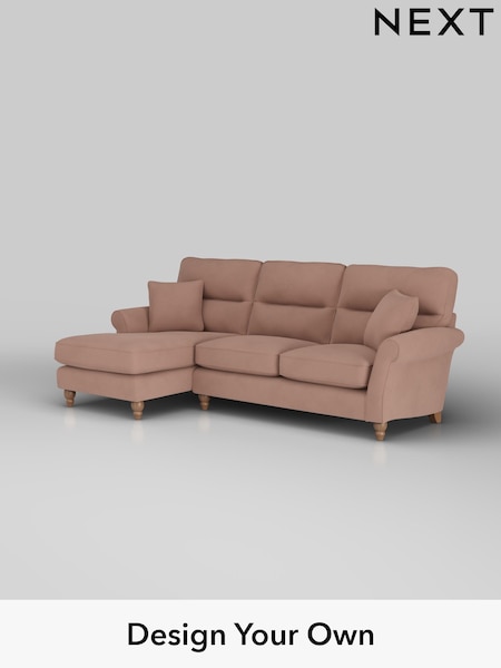 Plush Velvet Easy Clean/Mid Natural Ashford Highback (H34052) | £2,050