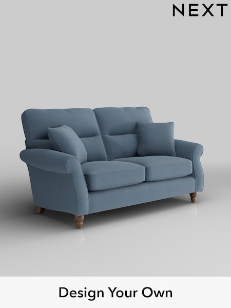 Relaxed Linen Look/Mid Blue Ashford Highback (H34062) | £1,325