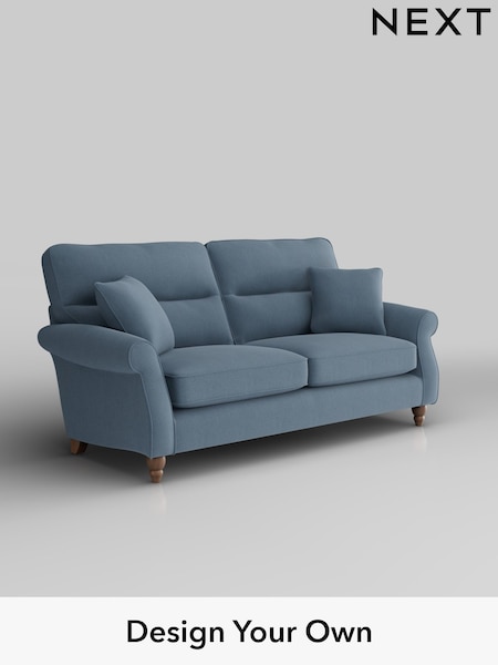 Relaxed Linen Look/Mid Blue Ashford Highback (H34062) | £1,425