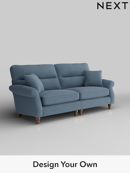 Relaxed Linen Look/Mid Blue Ashford Highback (H34062) | £1,525